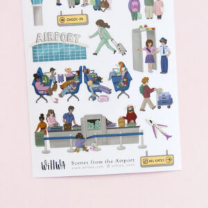 Scenes from the Airport Stickers - Design by Willwa