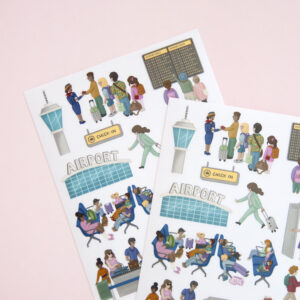 Scenes from the Airport Stickers - Design by Willwa